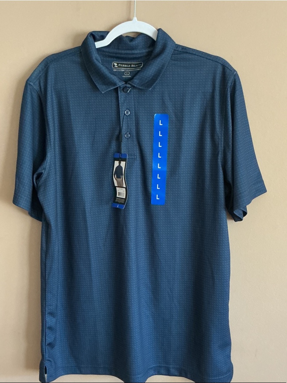 NWT Pebble Beach Men’s Dark Navy Polo Shirt